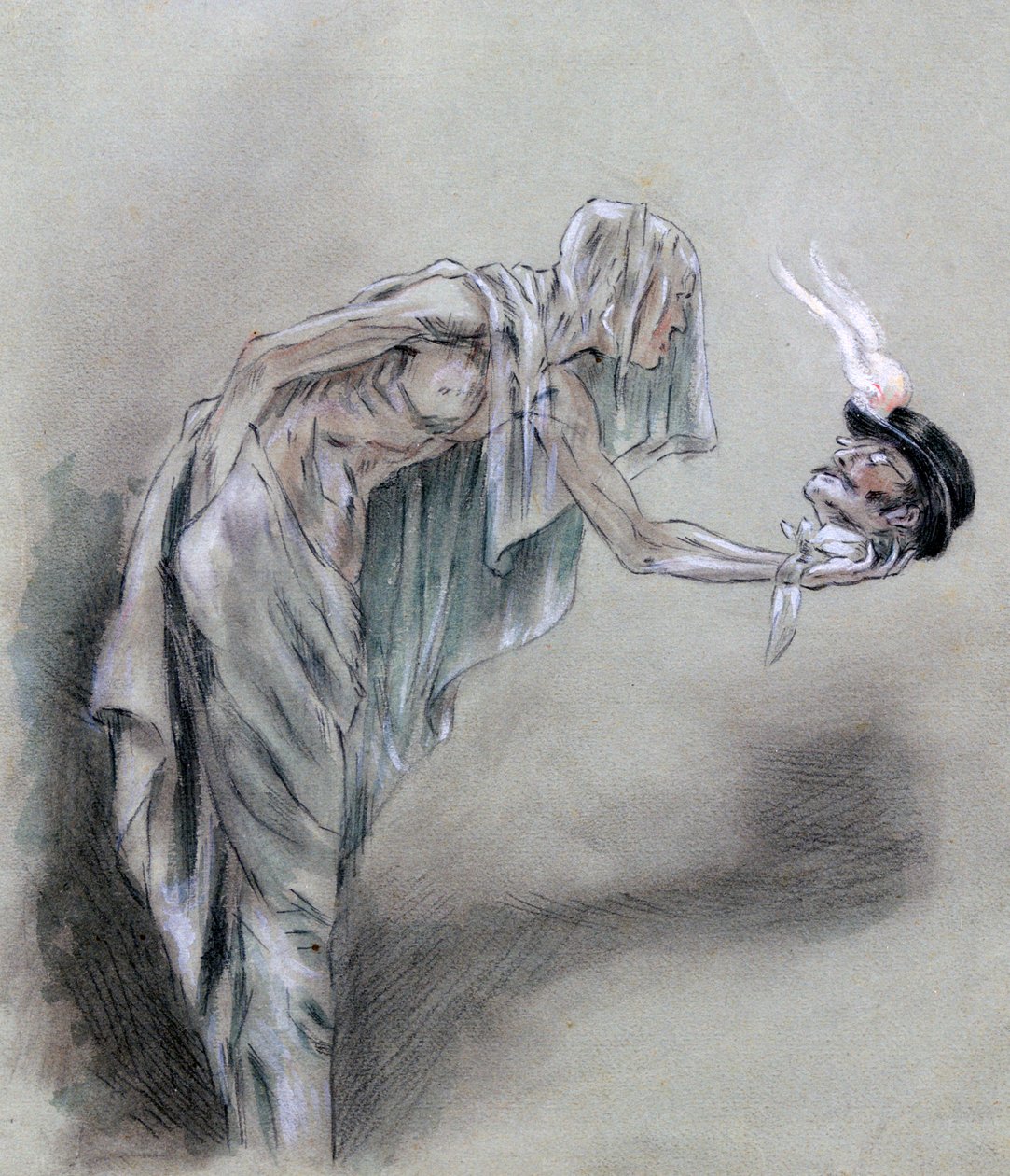 Chez les Passants, c1850-1898 de Felicien Joseph Victor Rops