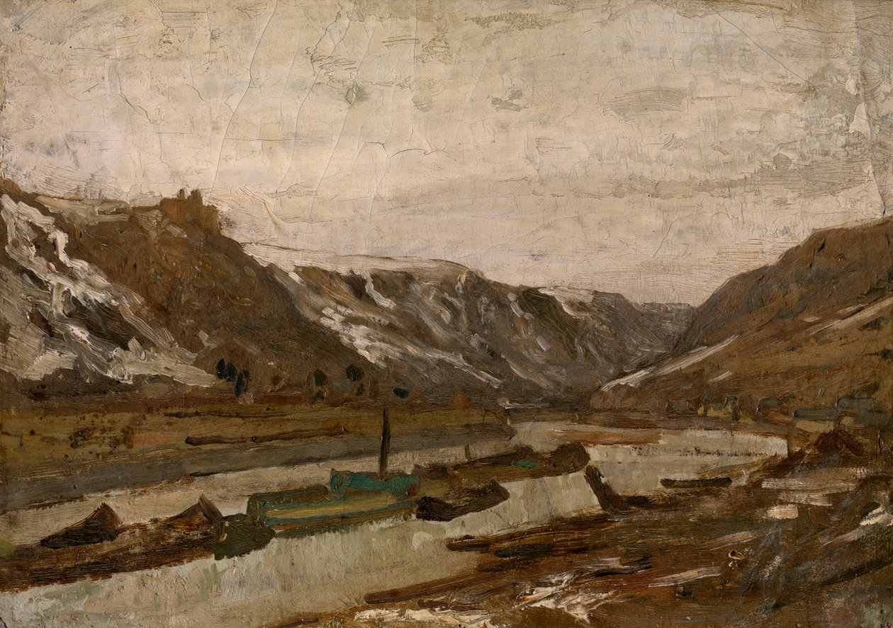 Barcazas en Dinant de Félicien Rops