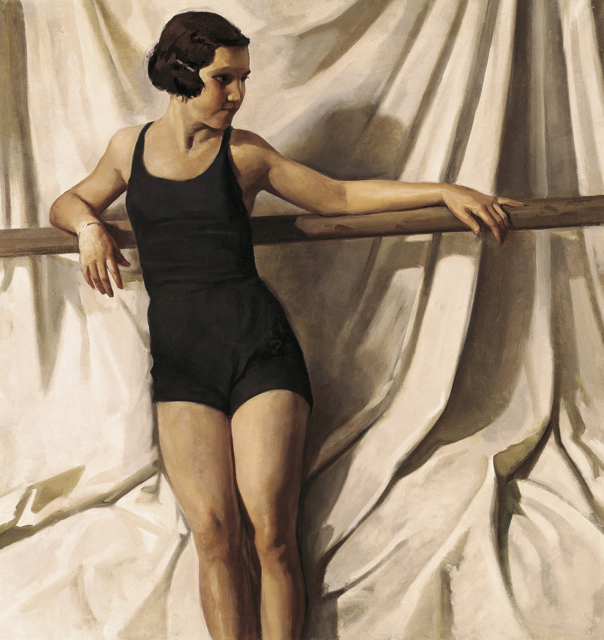 Joven bañista (óleo sobre lienzo) de Felipe Abarzuza y Rodriguez de Arias