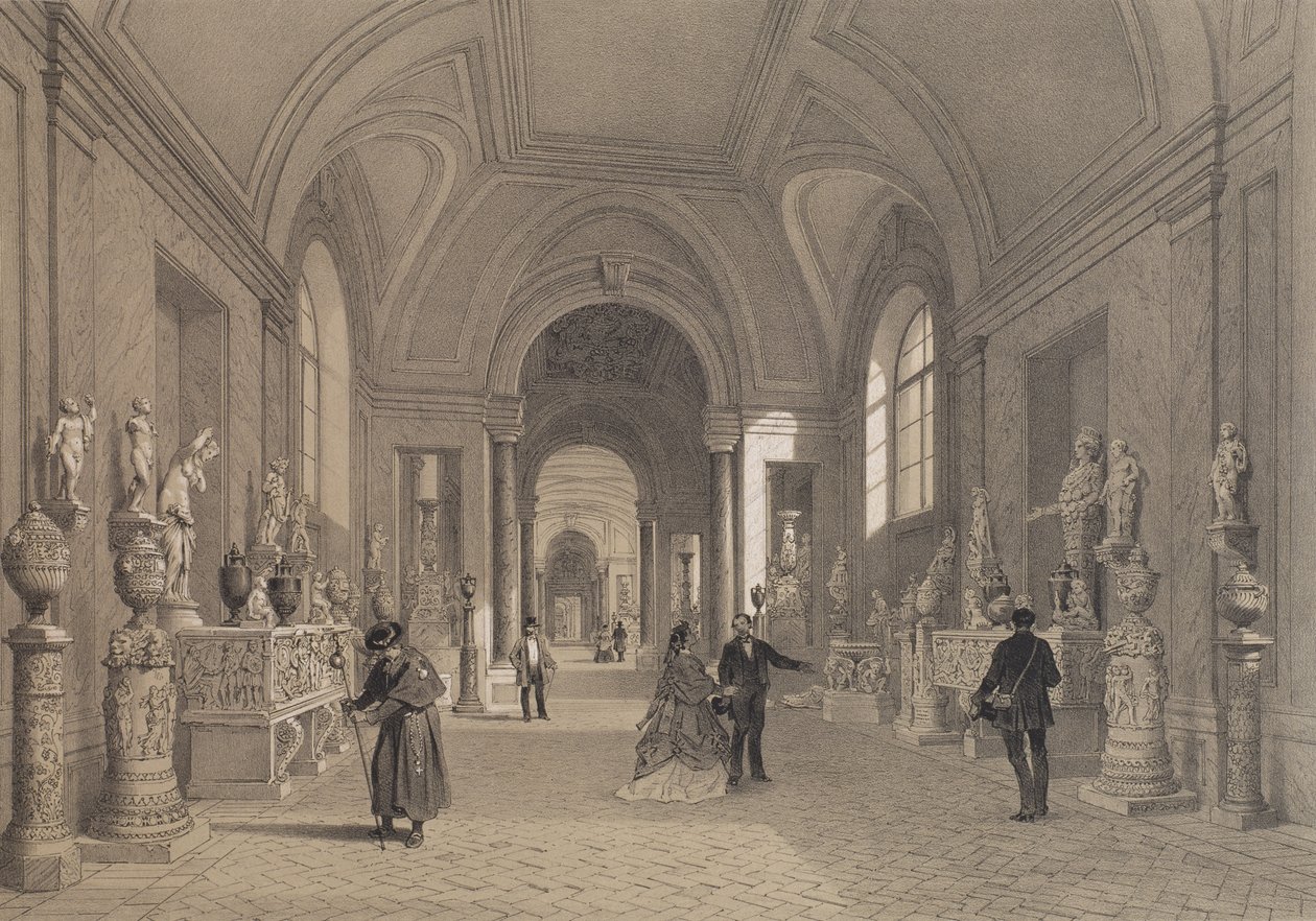 Museos Vaticanos, Galería de los Candelabros, Roma, ilustración del álbum 