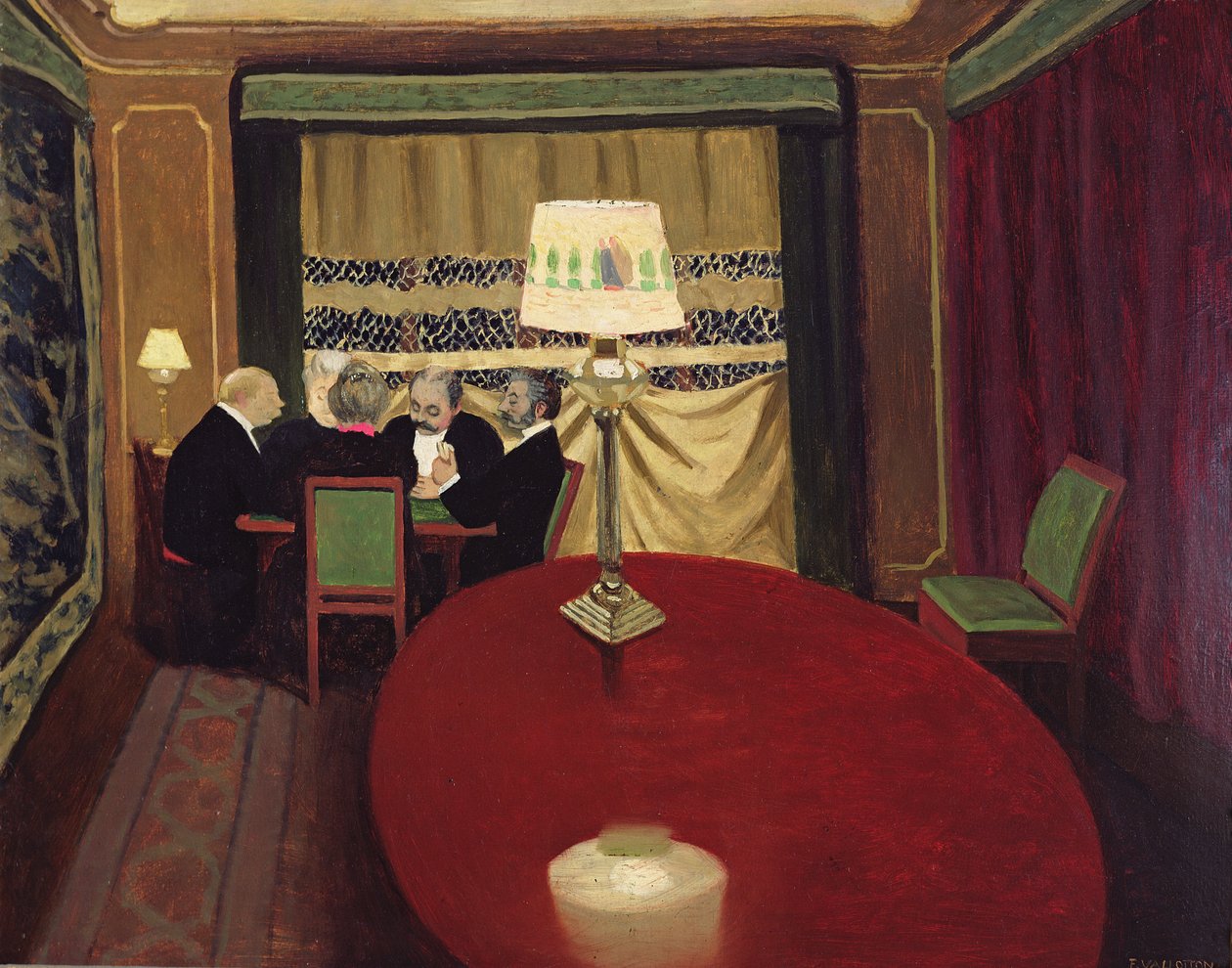 Una ronda de póker, 1902 de Felix Edouard Vallotton