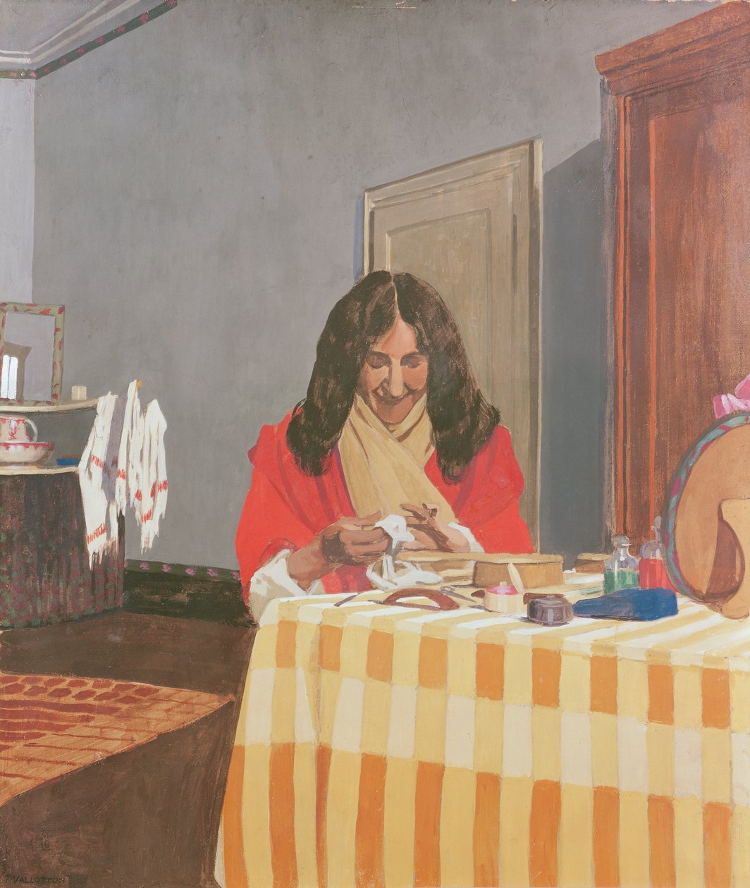Retrato de la Sra. Vallotton de Felix Edouard Vallotton
