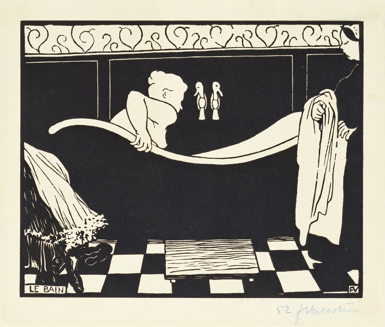 El baño, 1894 de Felix Edouard Vallotton