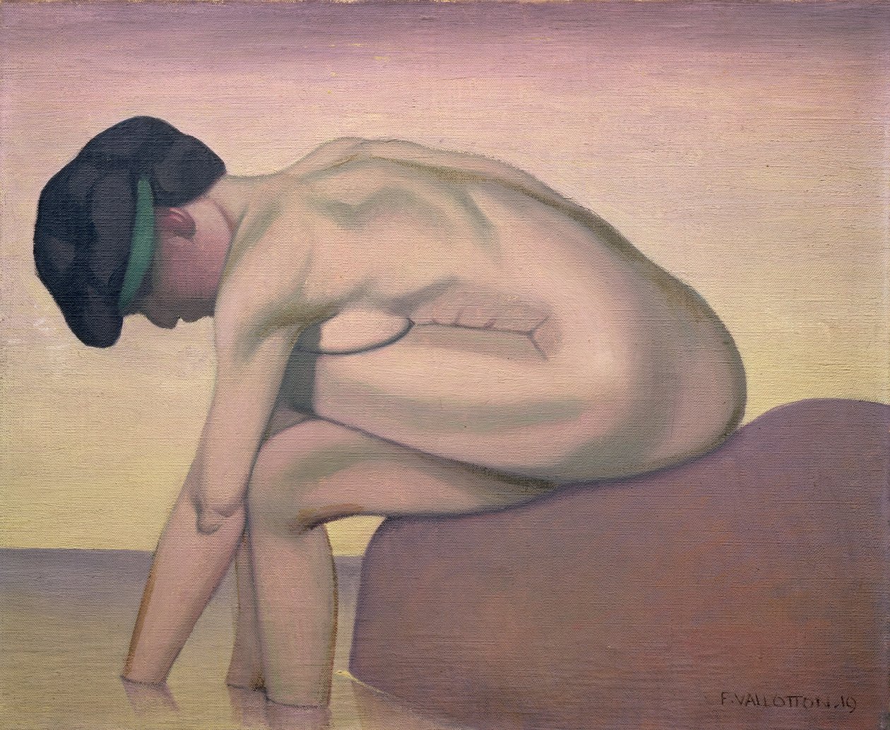 El bañista, 1919 de Felix Edouard Vallotton