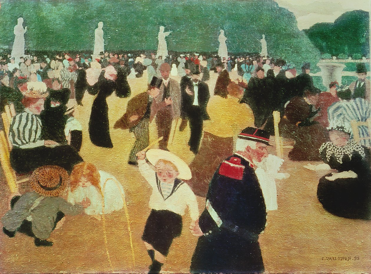 Los jardines de Luxemburgo, 1895 de Felix Edouard Vallotton