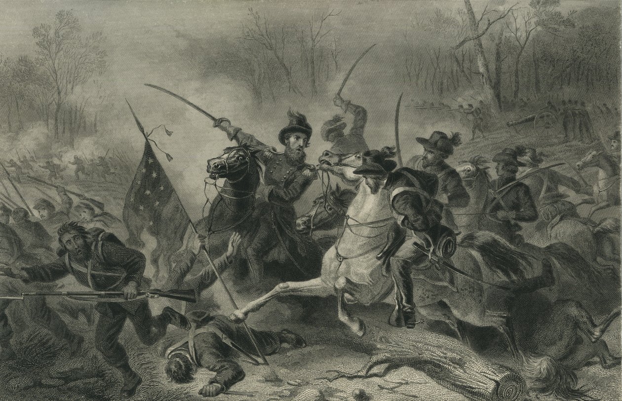 Batalla de Shiloh, Tennessee de Felix Octavius Carr Darley