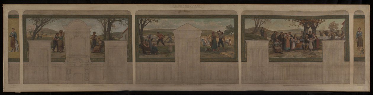 Boceto para la sala de matrimonios del ayuntamiento del distrito 15: Fidelity. L