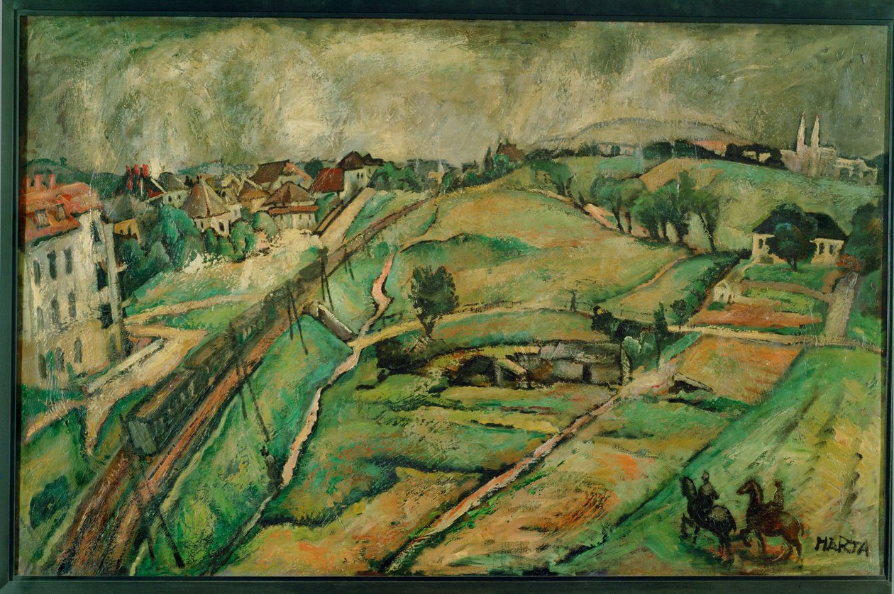 Paisaje en Unter-St ... (pintura sobre lienzo) de Felix Albrecht Harta