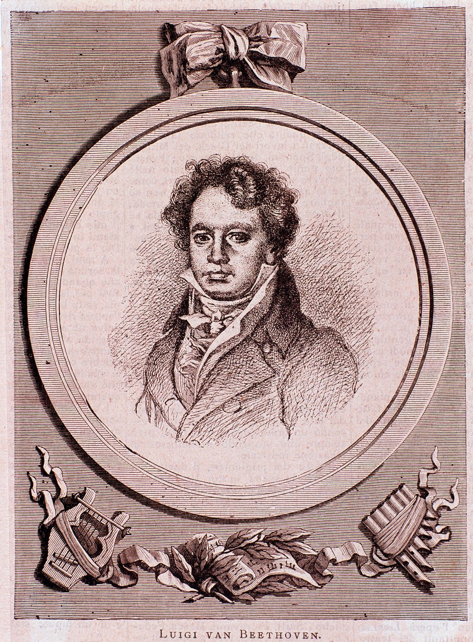 Retrato del compositor alemán Ludwig van Beethoven de Felix Auguste Clement