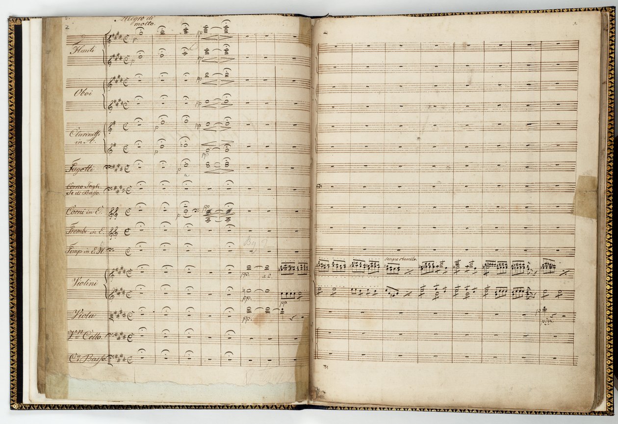 Partitura manuscrita de "Sueño de una noche de verano", de Felix Mendelssohn de Felix Bartholdy Mendelssohn