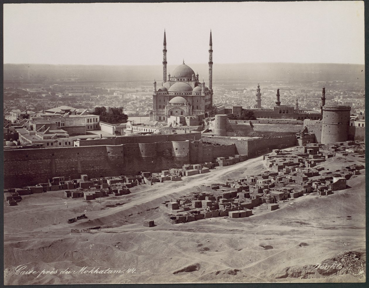 El Cairo, cerca de Mokkatam de Félix Bonfils