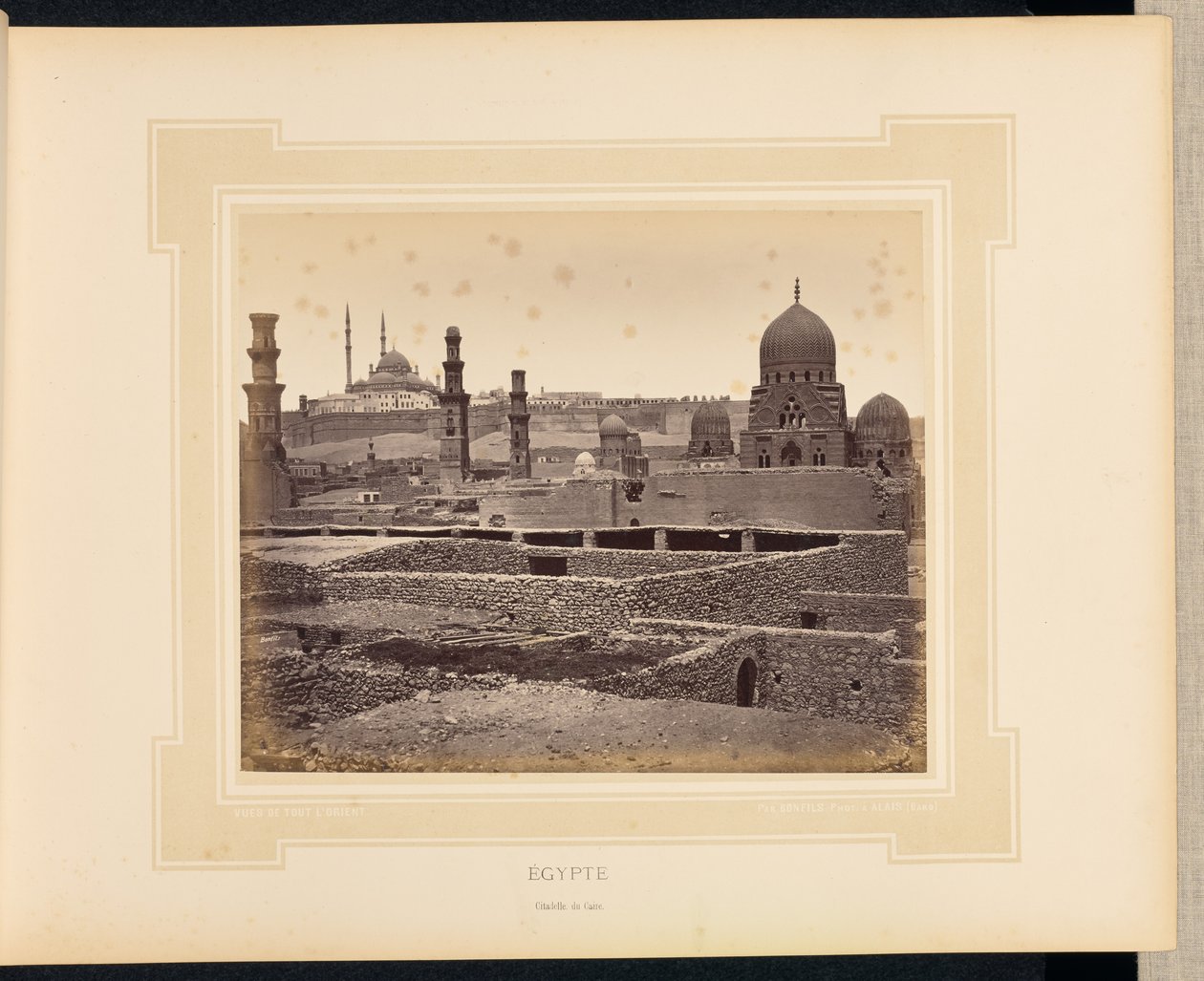 Egipto: Ciudadela de El Cairo de Félix Bonfils