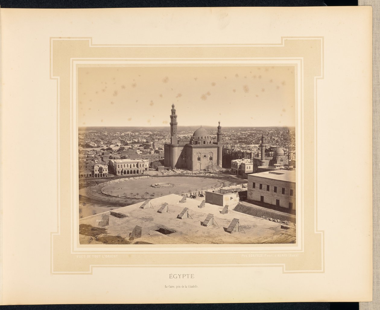 Egipto: El Cairo, visto desde la Ciudadela de Félix Bonfils