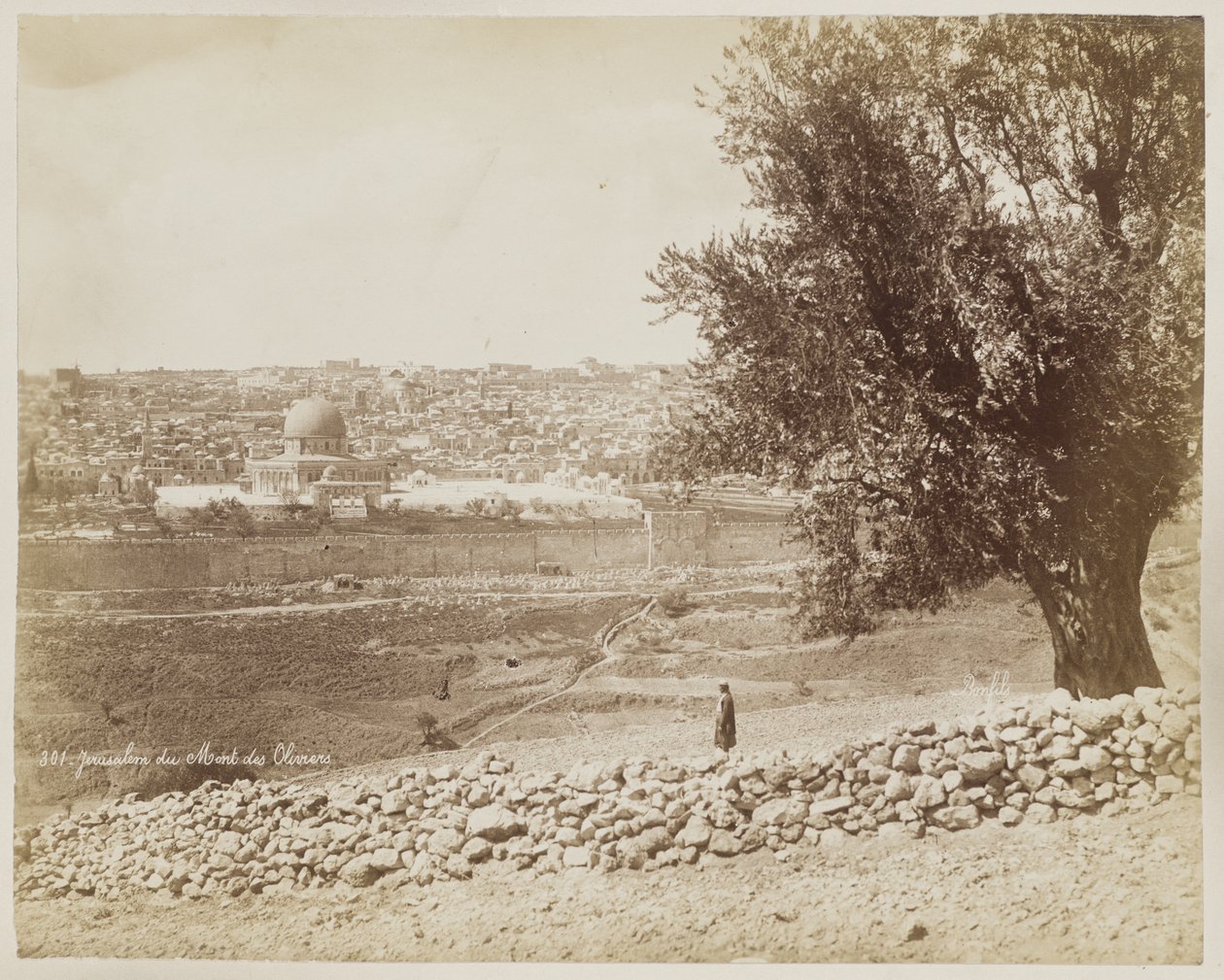 Jerusalén desde el Monte de los Olivos #301 de Félix Bonfils