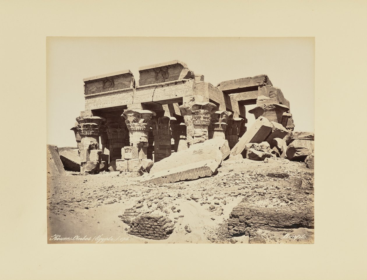 Koum-Ombos (Egipto) de Félix Bonfils
