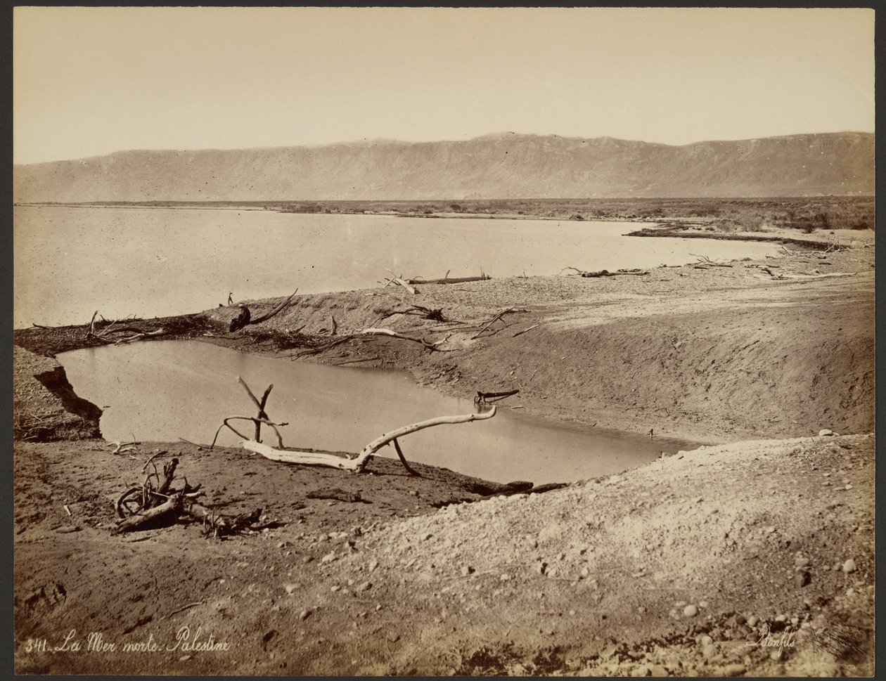 El mar Muerto, Palestina de Félix Bonfils