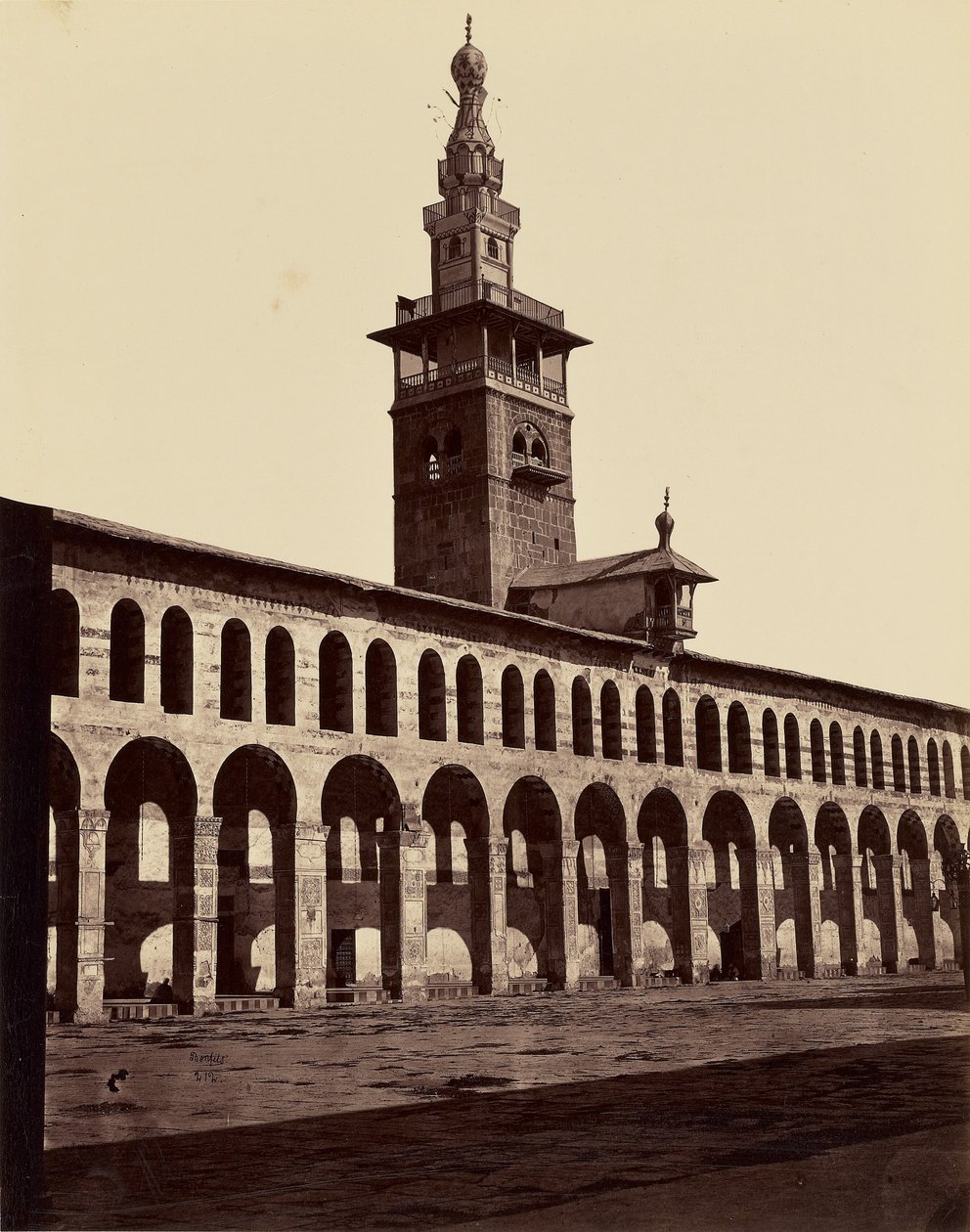 Minarete de la Novia - Damasco de Félix Bonfils