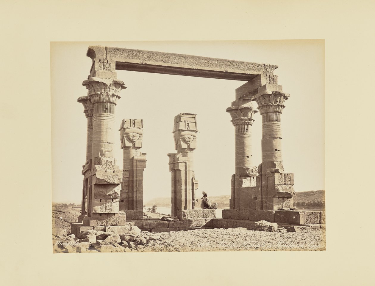 Nubia. Templo de Kerdasêh, Egipto de Félix Bonfils