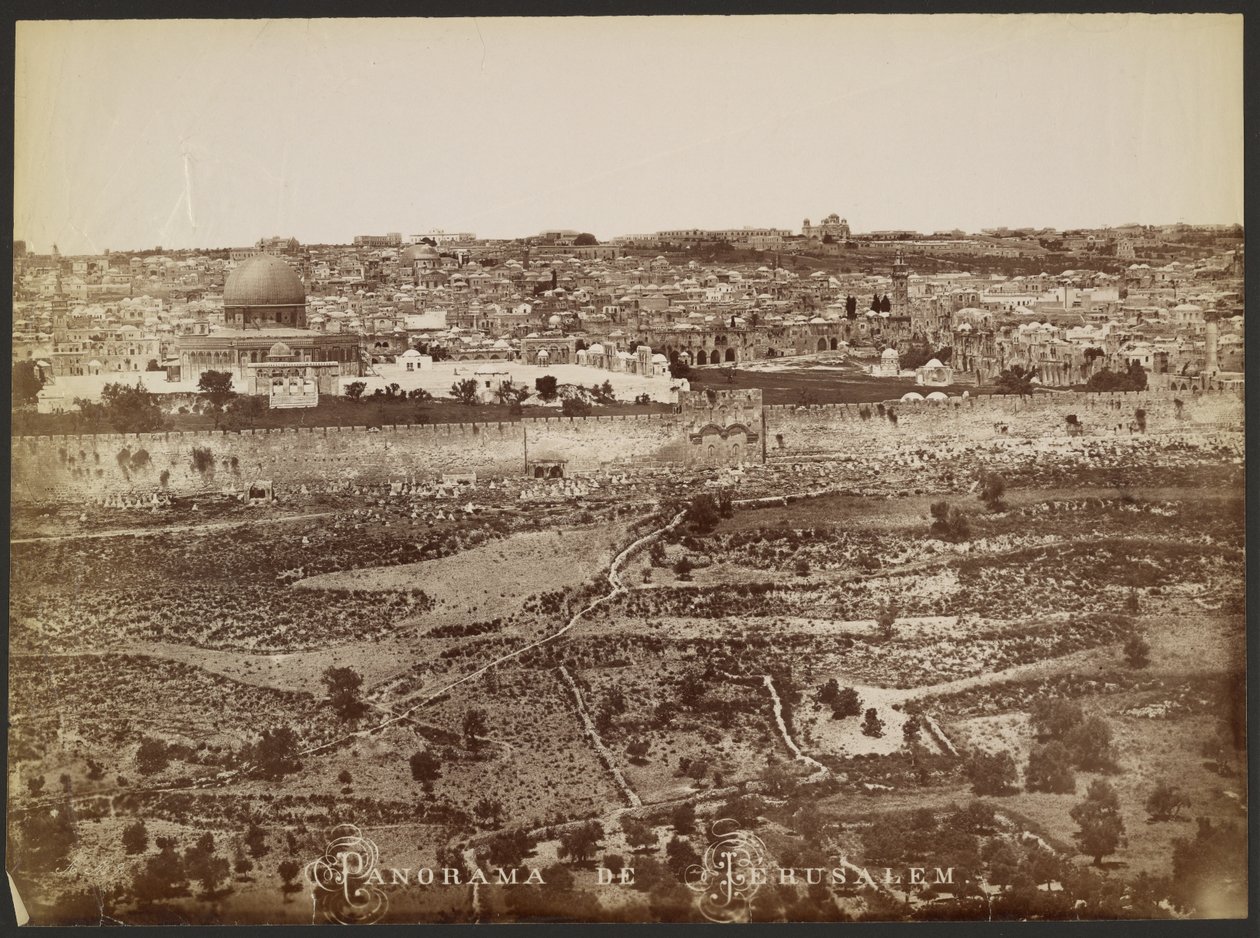 Panorama de Jerusalén de Félix Bonfils