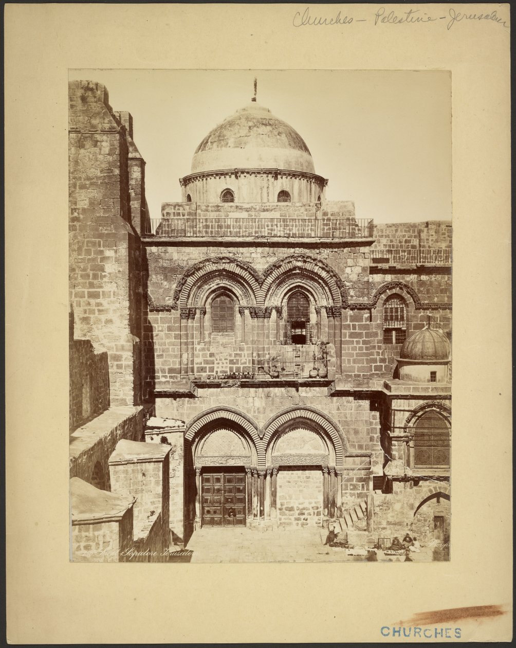 Santo Sepulcro, Jerusalén de Félix Bonfils