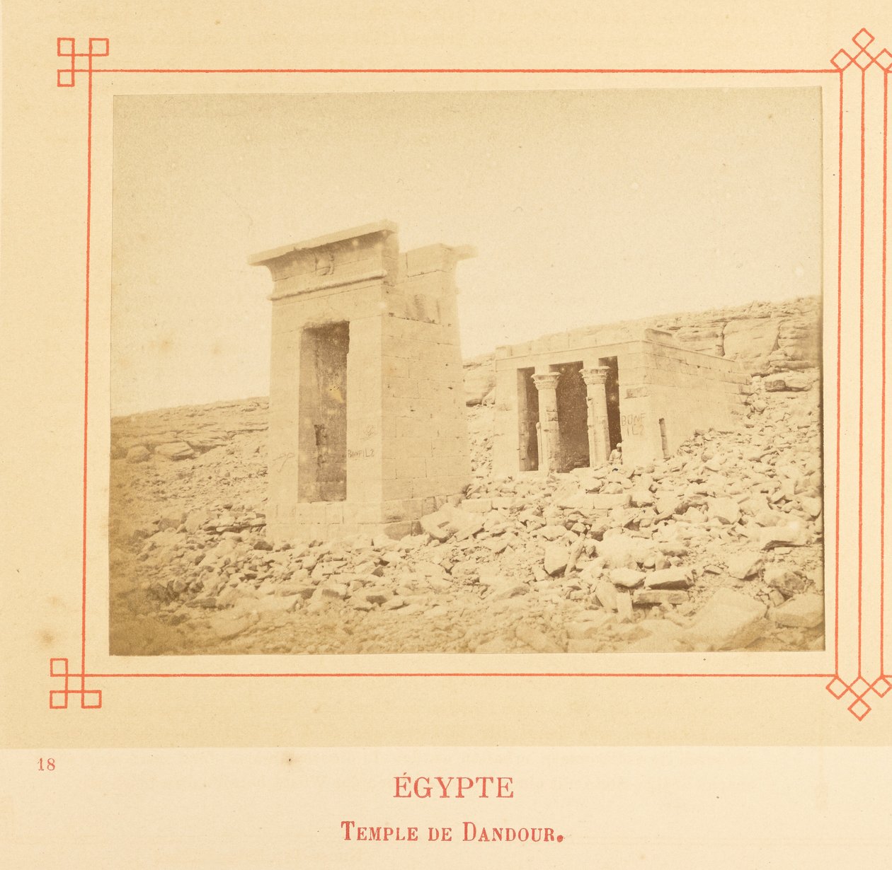 Templo de Dandour. de Félix Bonfils