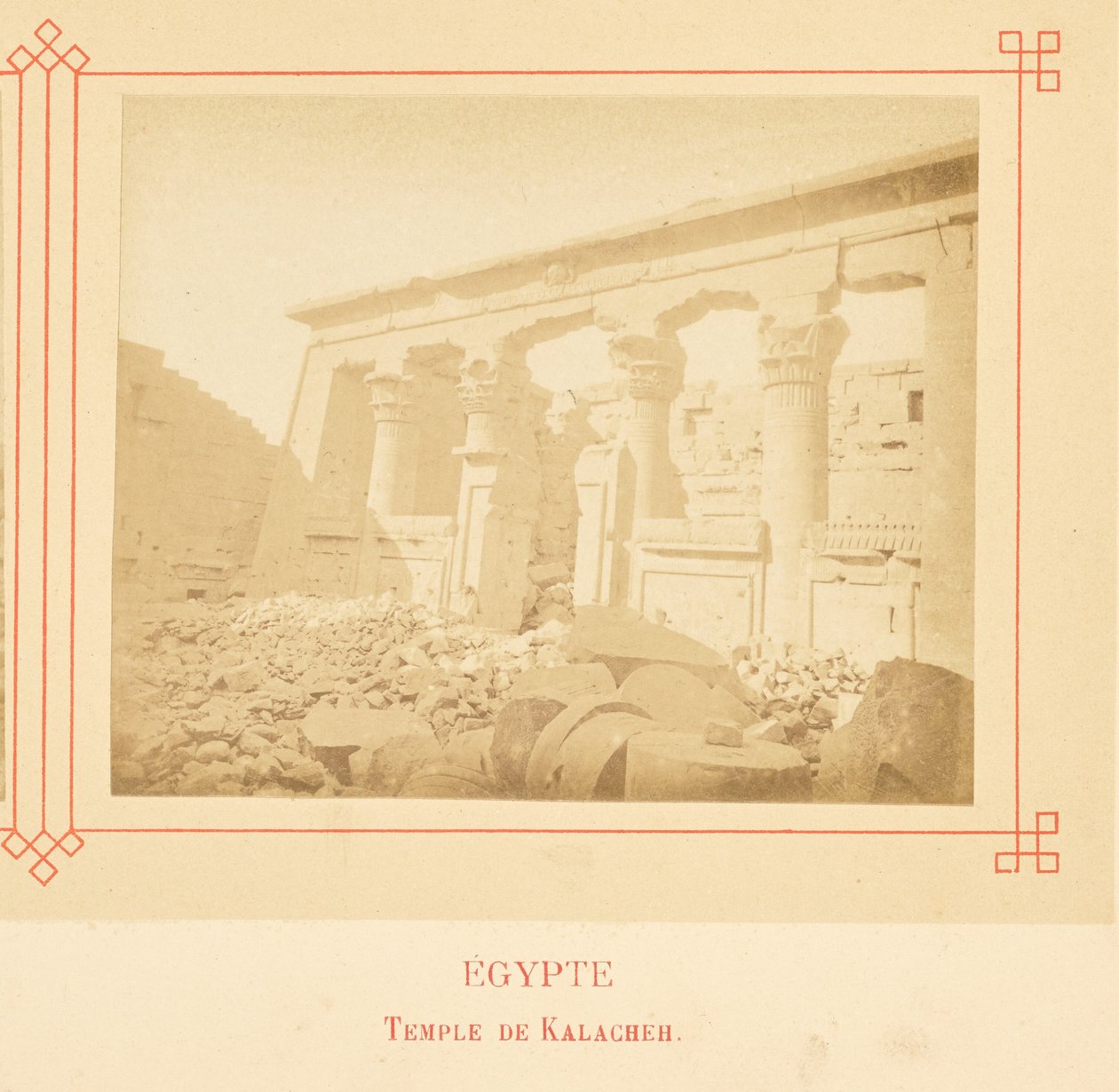 Templo de Kalacheh. de Félix Bonfils