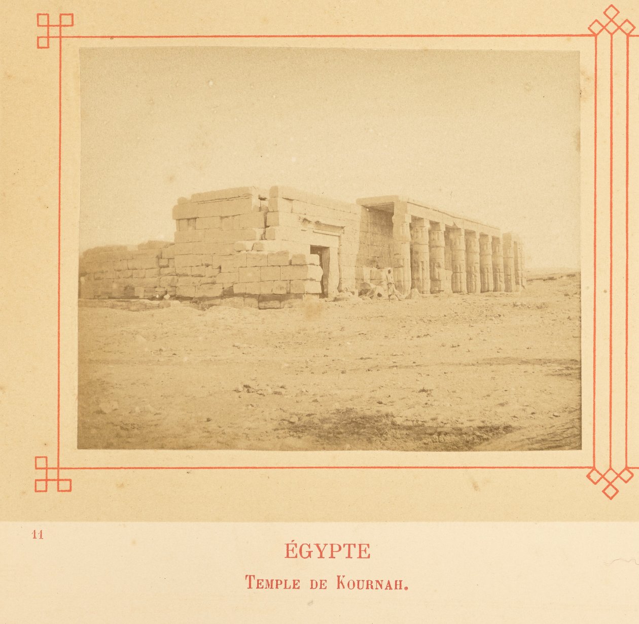 Templo de Kurnah de Félix Bonfils