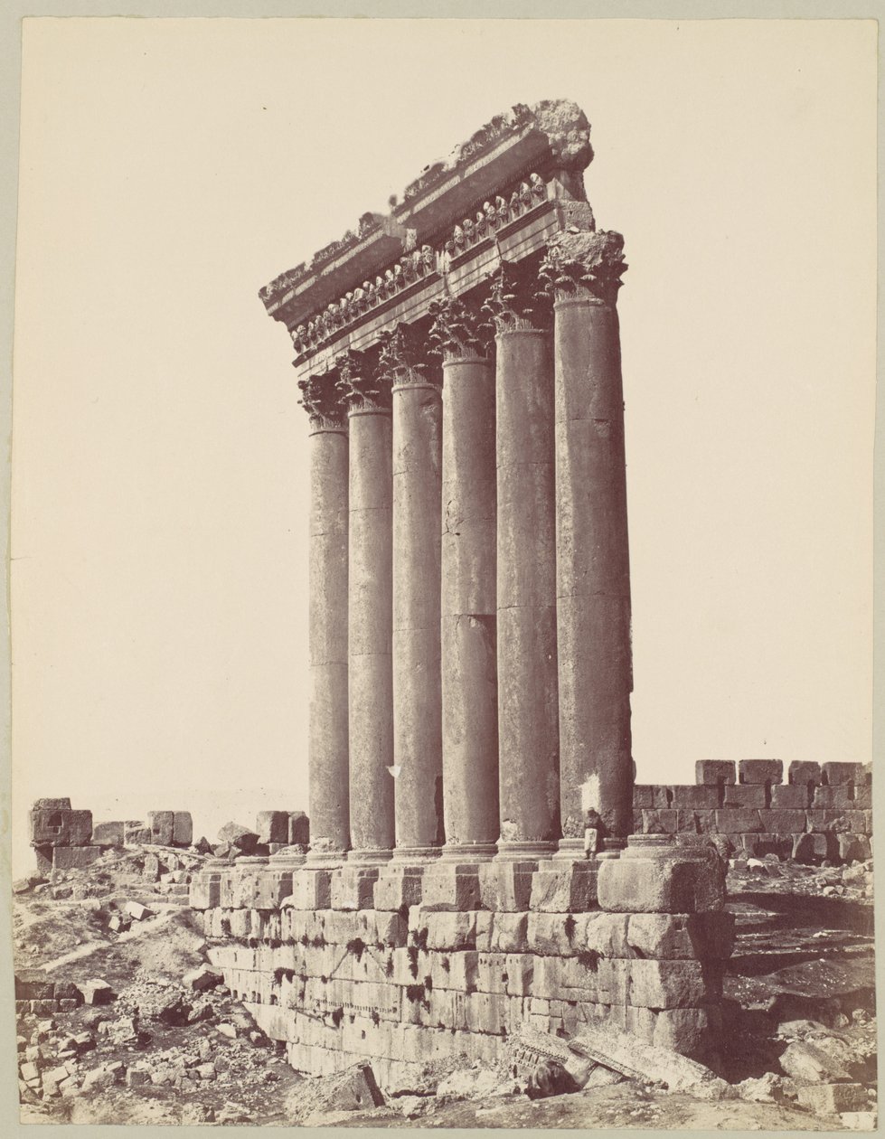 El Templo del Sol de Baalbek de Félix Bonfils