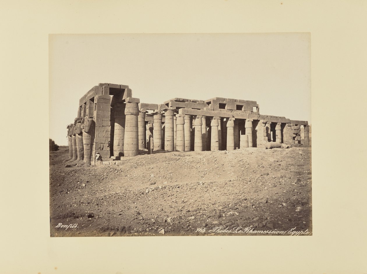 Tebas. El Ramesseum (Egipto) de Félix Bonfils