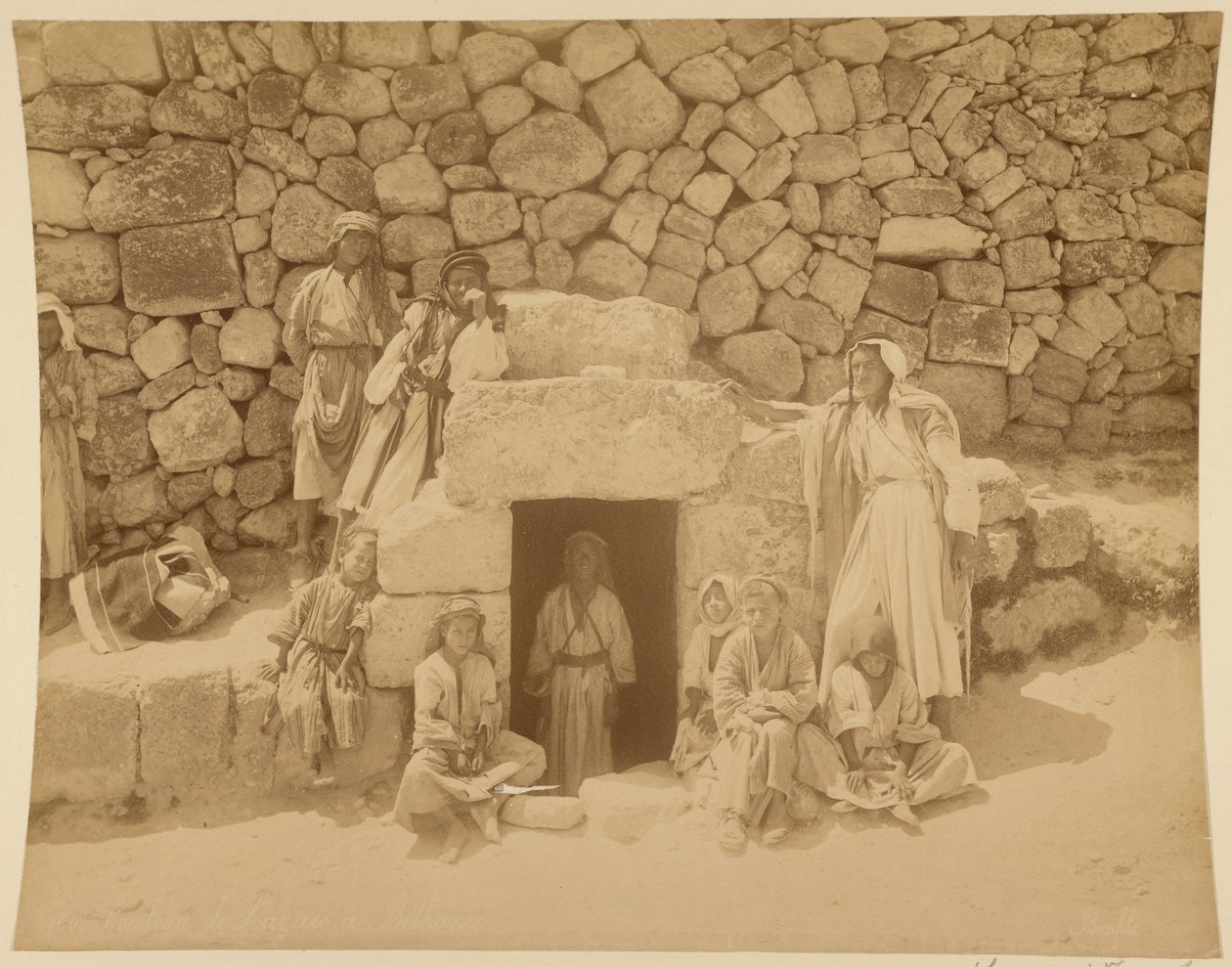 Tumba de Lázaro en Betania de Félix Bonfils
