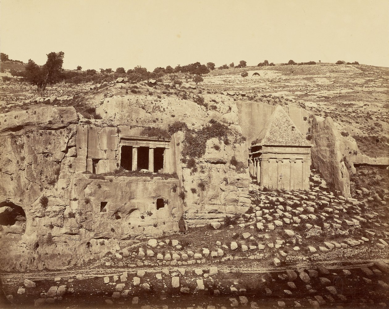 Tumba de Zacarías y de Santiago el Mayor - Jerusalén de Félix Bonfils