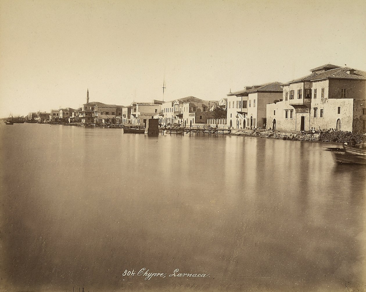 Vista de la ciudad de Larnaca, en Chipre de Félix Bonfils