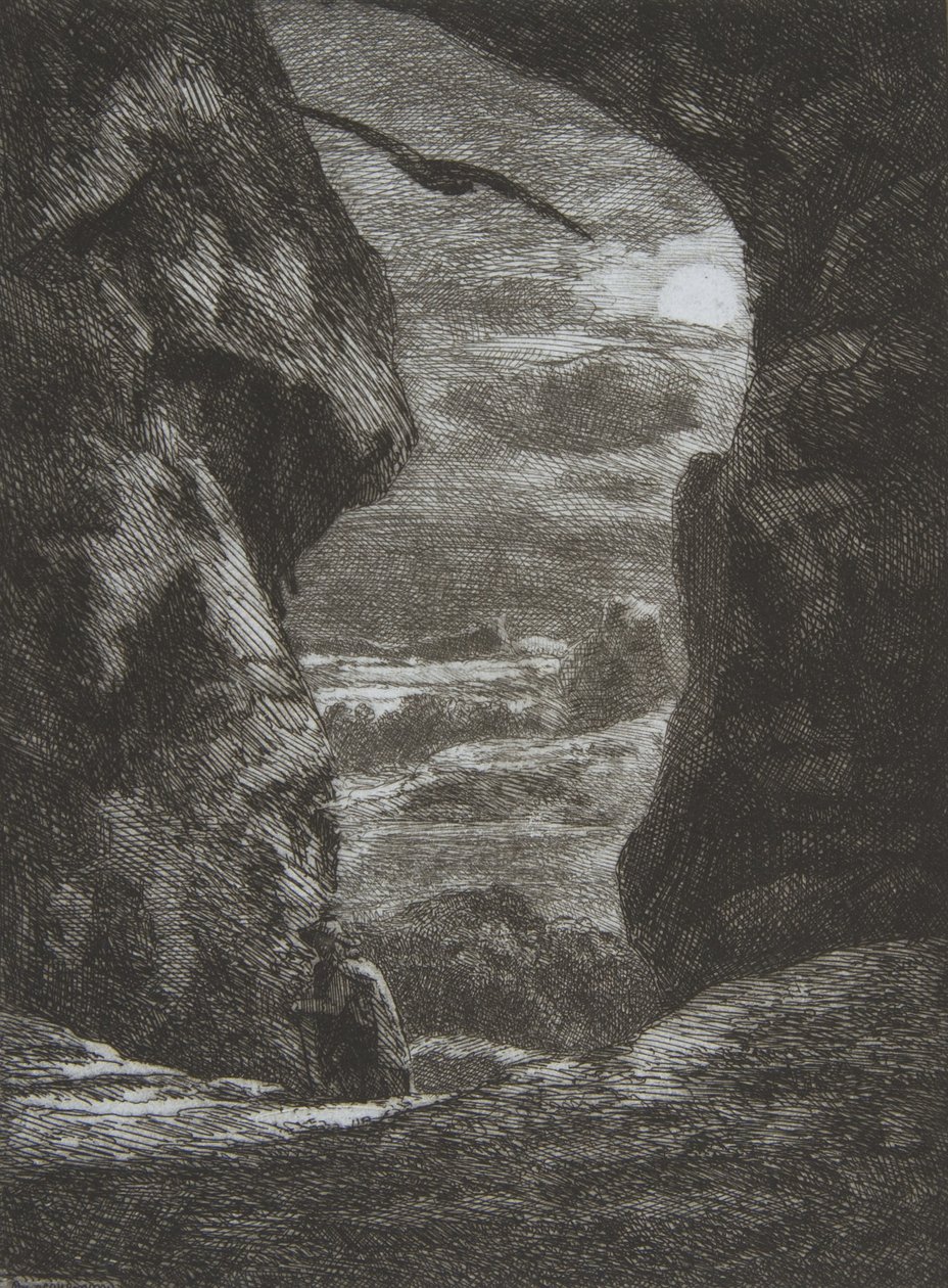 Adiós a los Cárpatos, 1857 de Felix Bracquemond