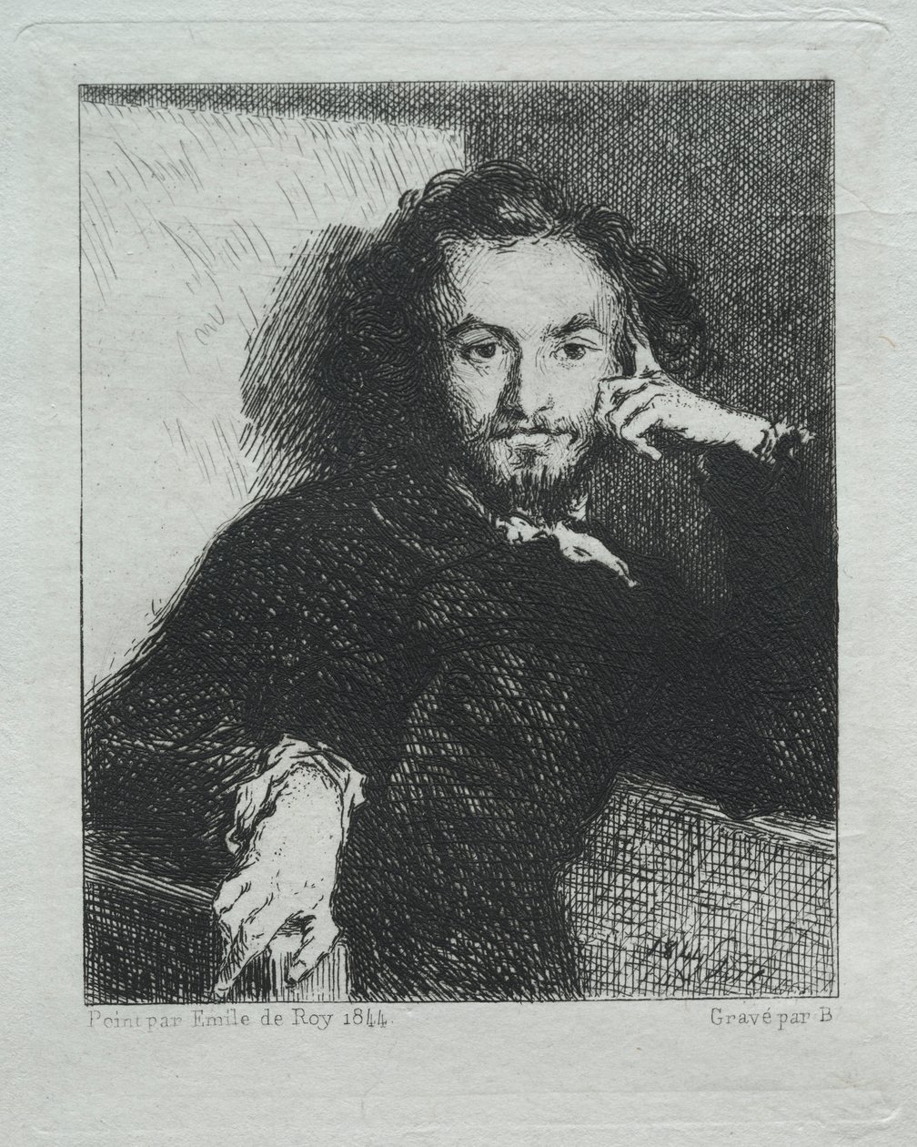 Baudelaire, después de Emil de Roy de Felix Bracquemond
