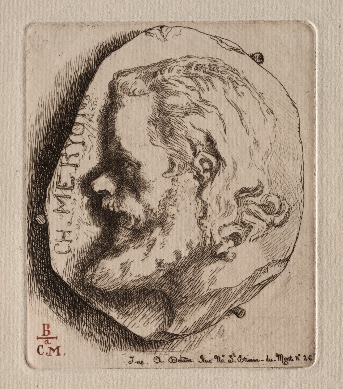 Charles Meryon, 1854 de Felix Bracquemond