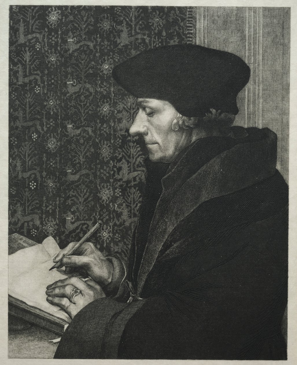 Erasmo, después de Holbein de Felix Bracquemond