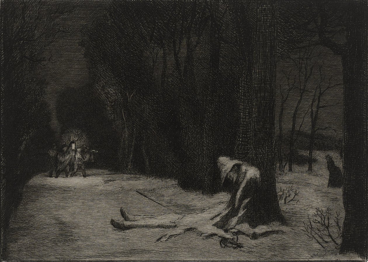 La Muerte de Matamore de Felix Bracquemond