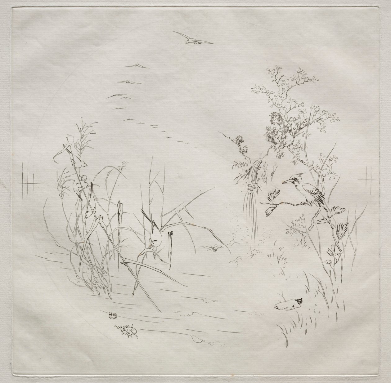 Servicio parisino Haviland: Calma no. 3, 1875 de Felix Bracquemond