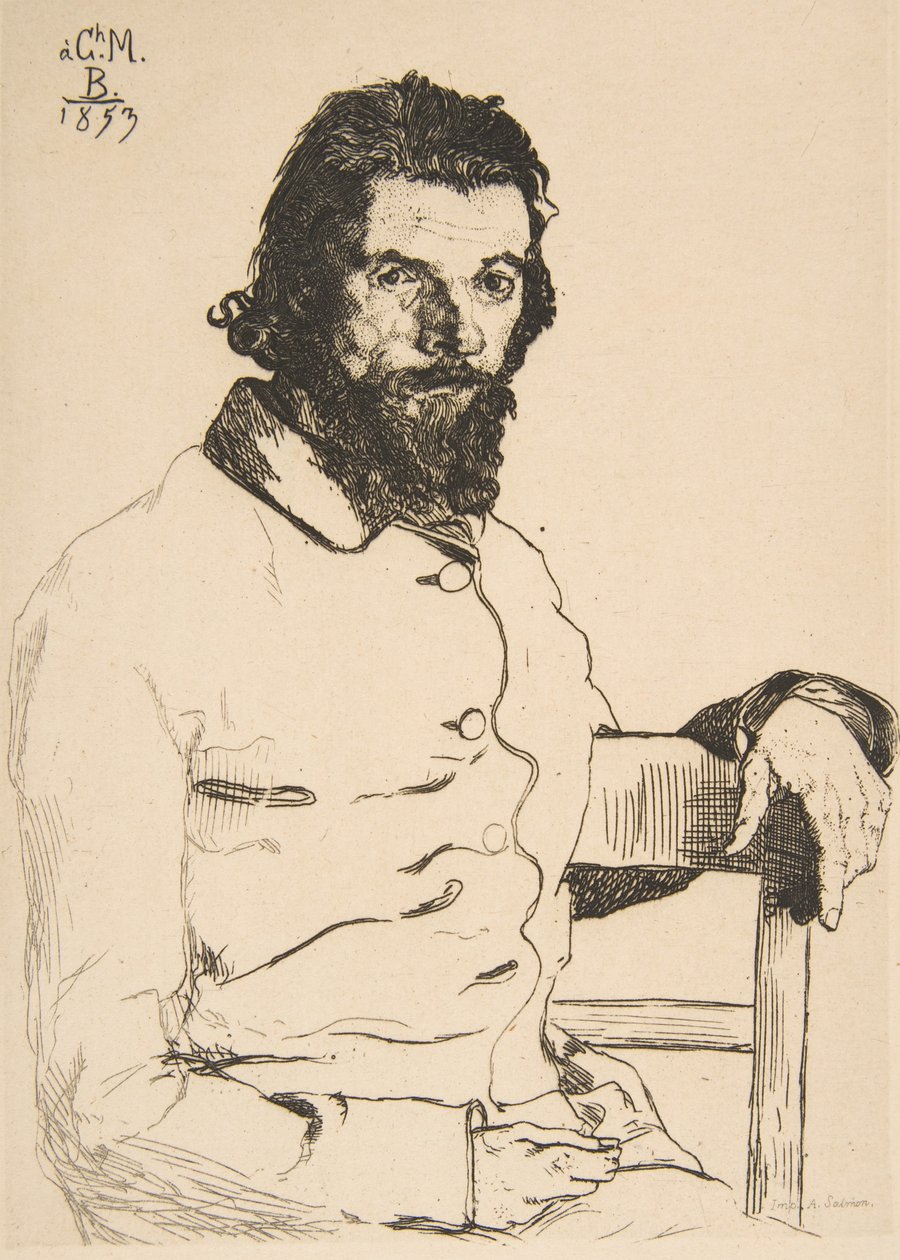Retrato de Charles Meryon de Felix Bracquemond