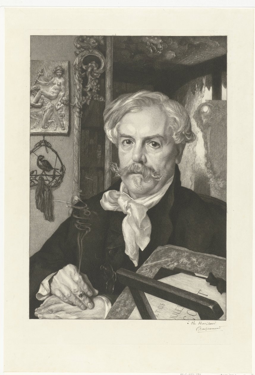 Retrato del escritor Edmond de Goncourt
Retrato de Edmond de Goncourt de Felix Bracquemond