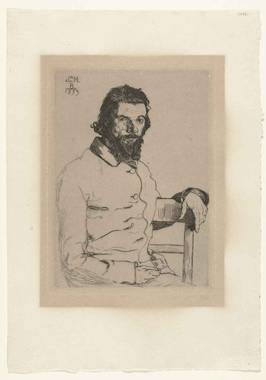 Retrato del artista Charles Méryon de Felix Bracquemond