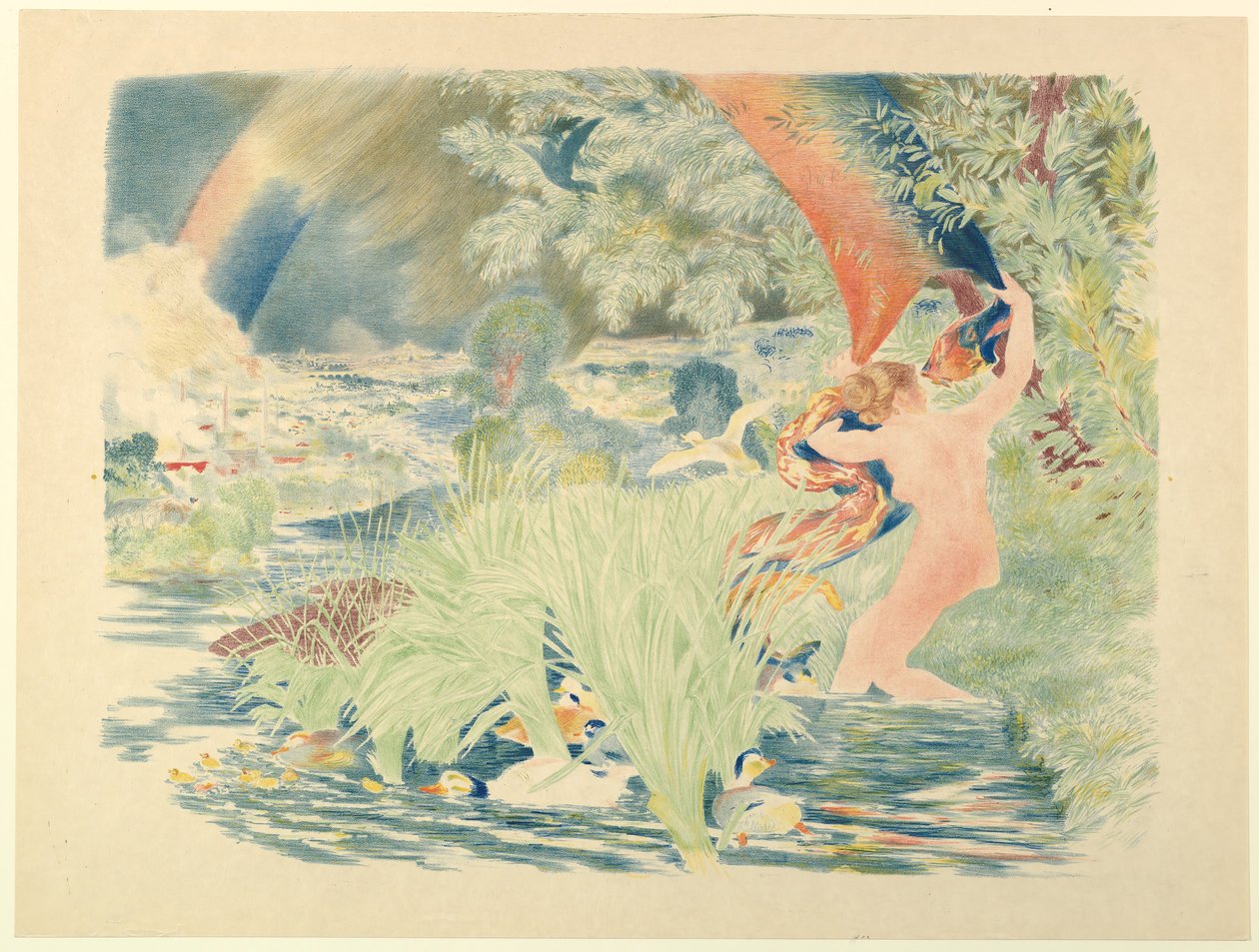 El arco iris, 1893 de Felix Bracquemond