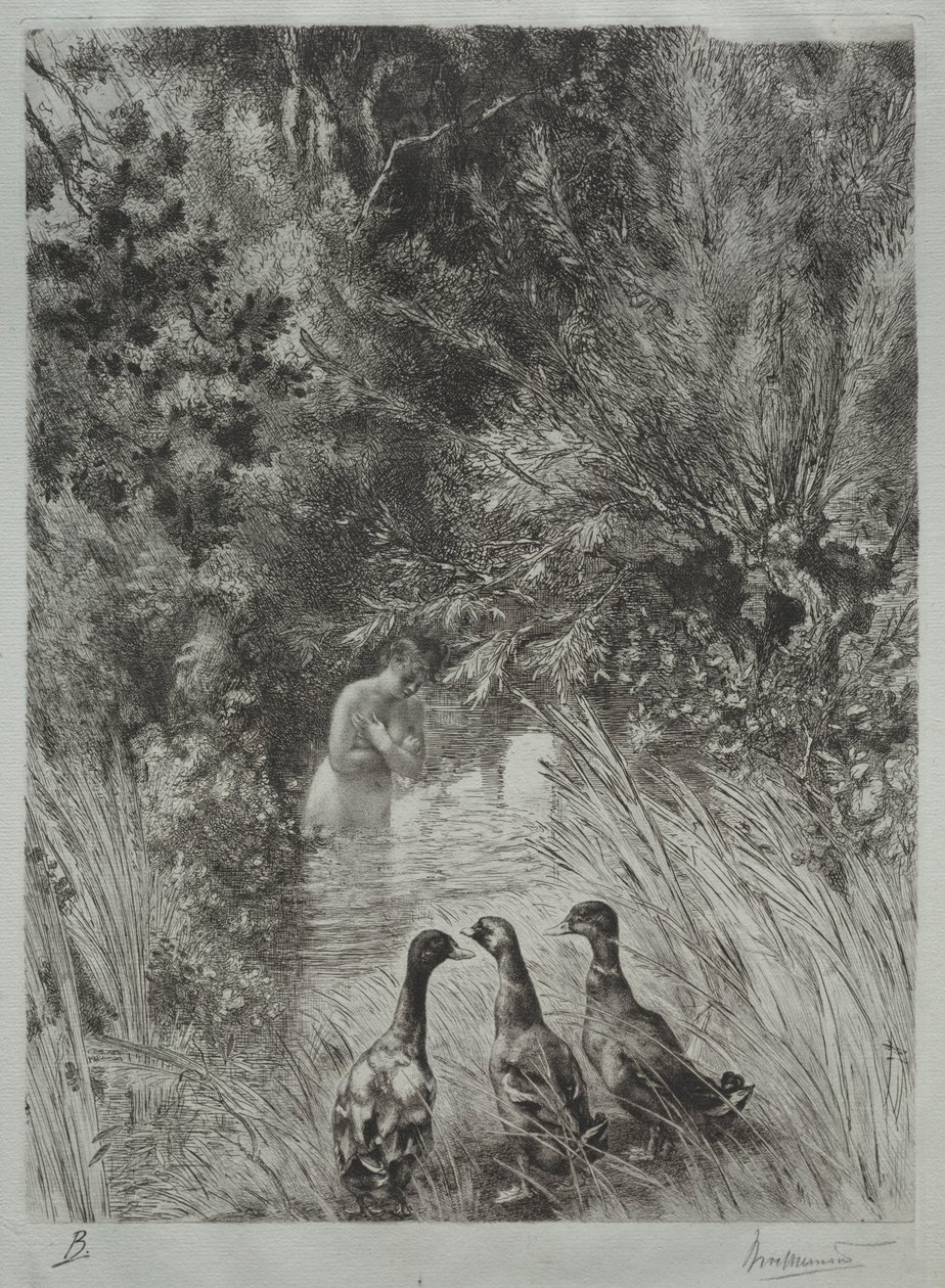 Los Patos Sorprendidos de Felix Bracquemond