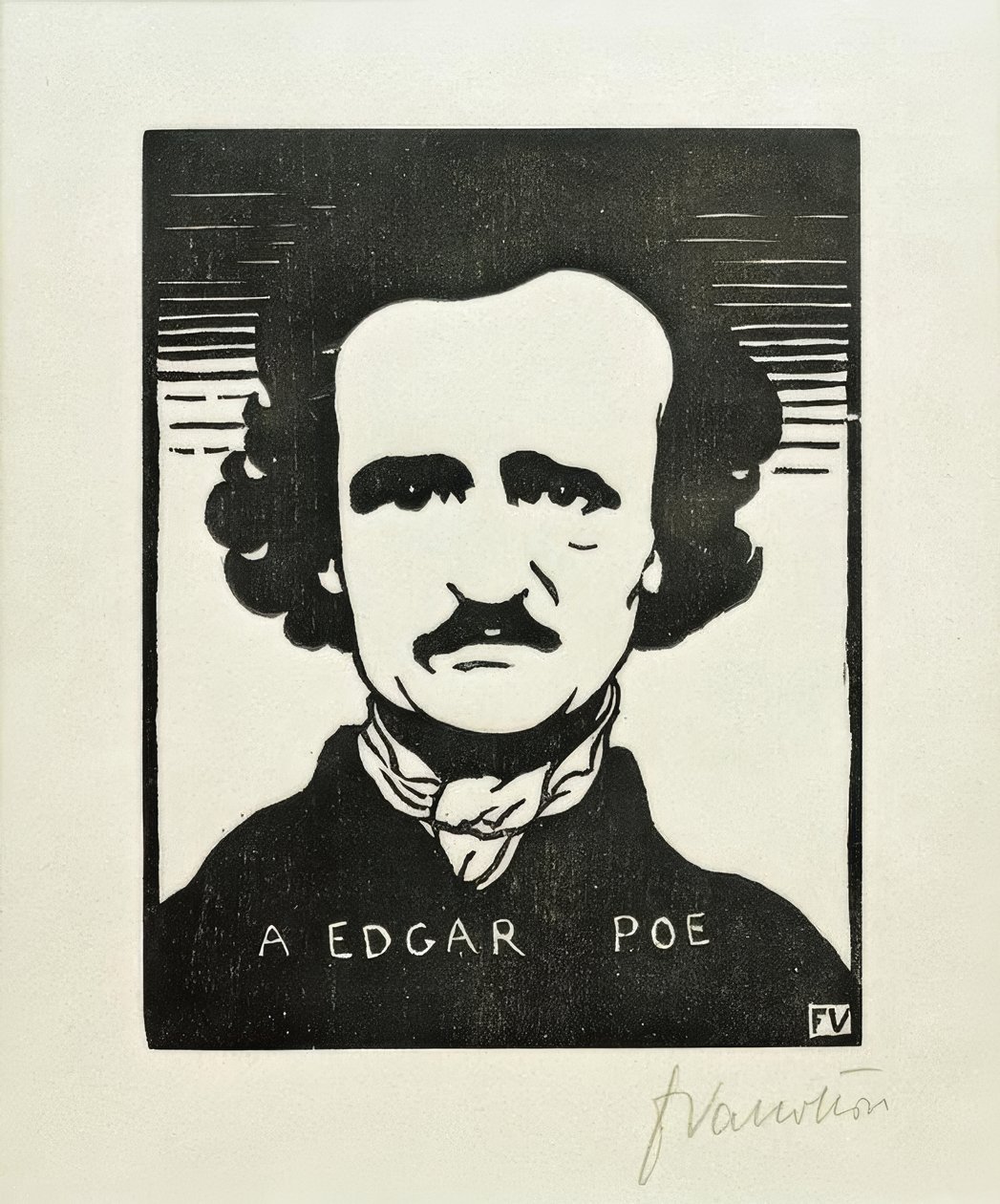 A Edgar Poe de Felix Edouard Vallotton