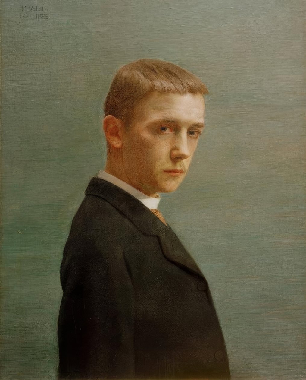 Autorretrato a los veinte años de Felix Edouard Vallotton