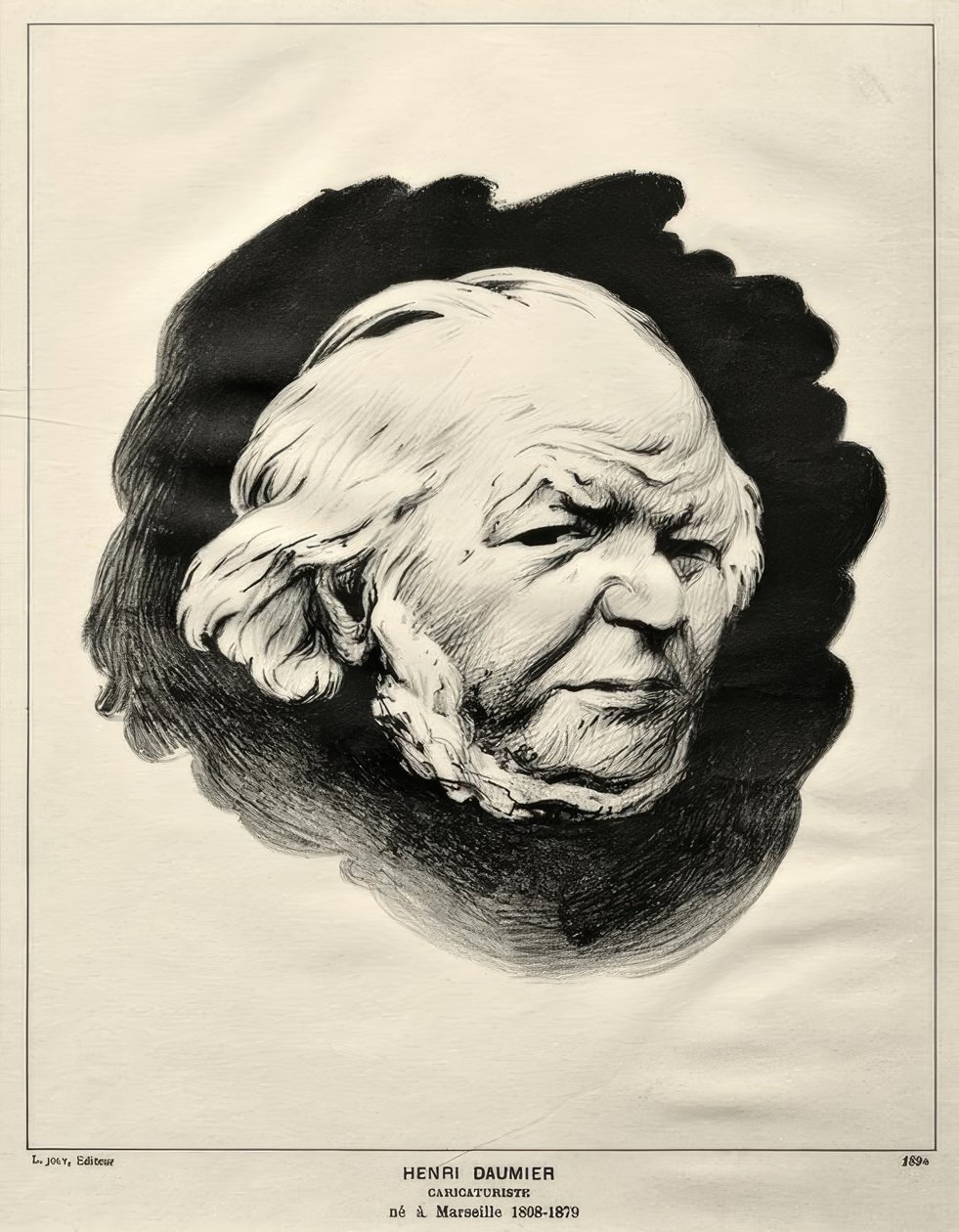 Retrato de Honoré Daumier de Felix Edouard Vallotton