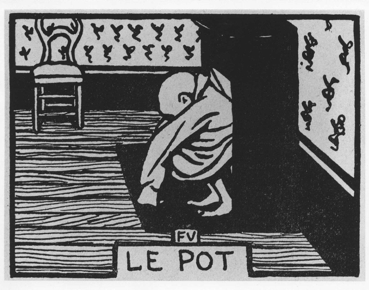 Carrot Poil: “el pote”, Jules Renard, ilustración de Felix Vallotton, ed. Flammarion. de Felix Edouard Vallotton