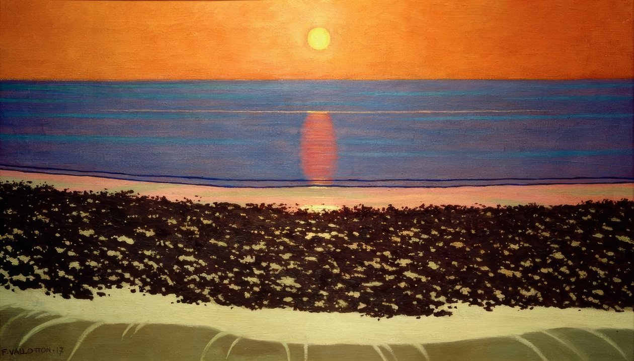 Puesta de sol, Villerville de Felix Edouard Vallotton