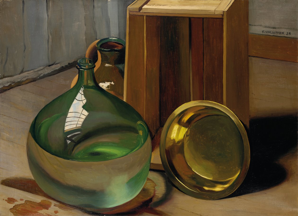 Dame-jeanne y caja, 1925 de Felix Edouard Vallotton