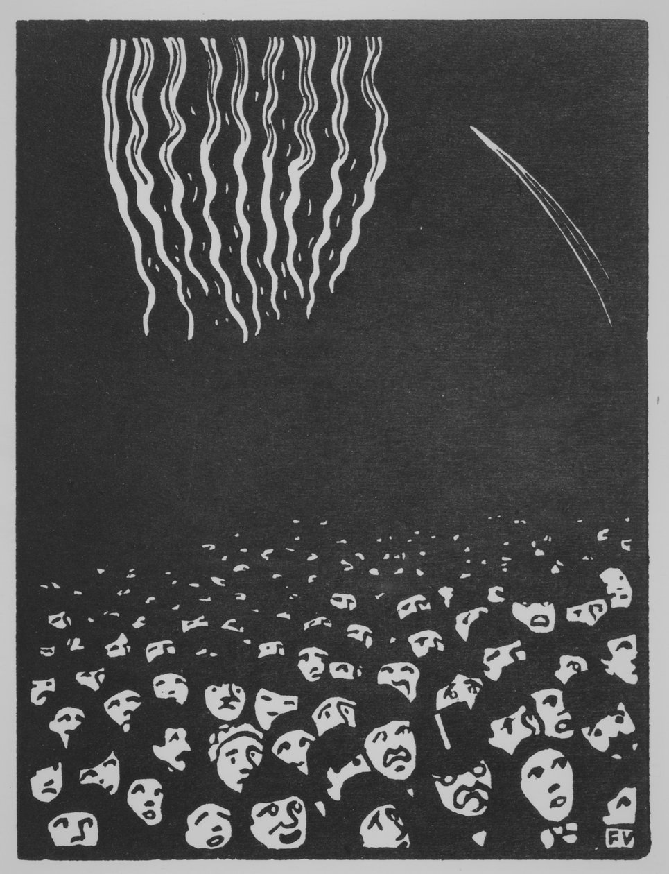 Fuegos artificiales, La Feria Mundial VI, 1901 de Felix Edouard Vallotton